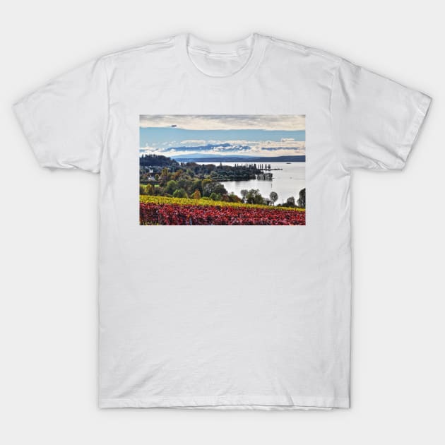 Autumn at Lake Constance T-Shirt by holgermader